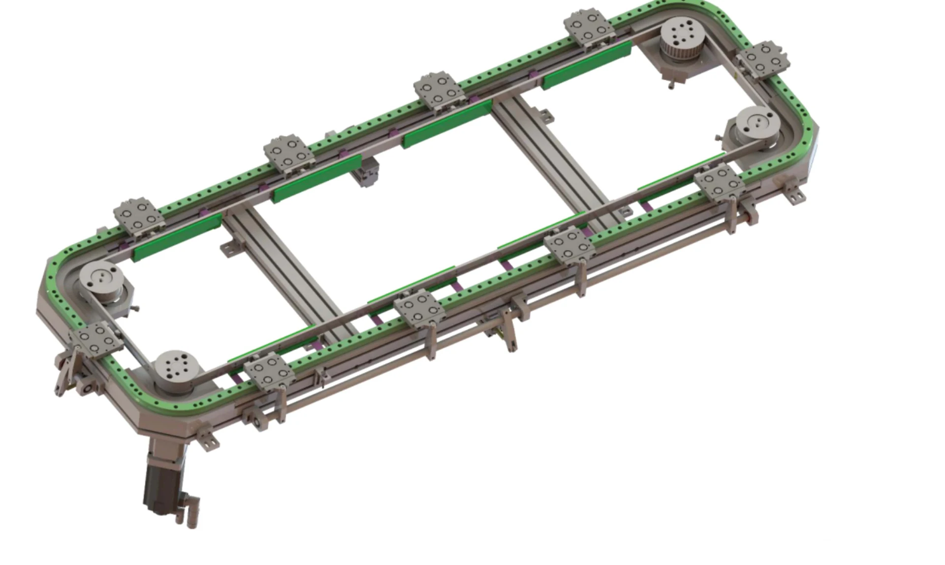 Rectangular closed-loop track conveyor from the product catalogue.