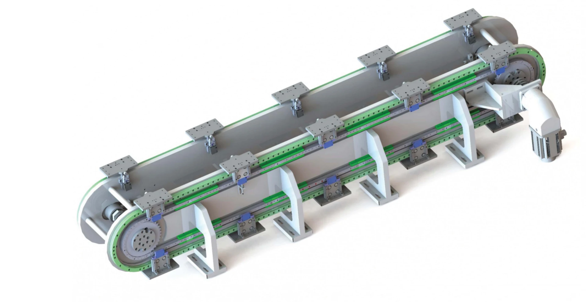Vertical circulation conveyor with parallel guide paths from the product catalogue.